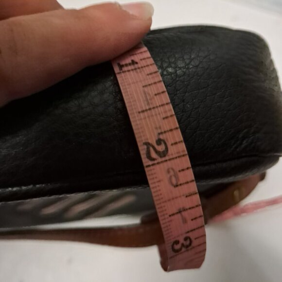 Fossil Piper Toaster Ombré Stripe Heart Leather Double Zipper Black Crossbody - Picture 15 of 16